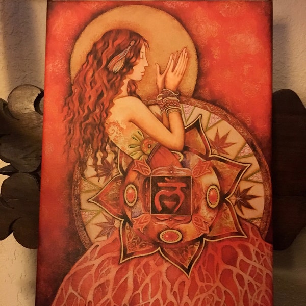 RUBY- The Root Chakra Goddess - SPECIAL Large Canvas