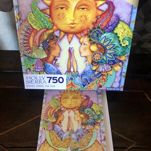 Schwestern unter der Sonne PUZZLE mit Grußkarte
