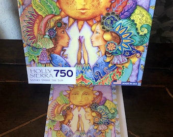 Sisters Under The Sun PUZZLE with Greeting Card