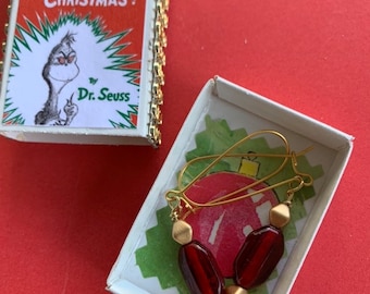 MatchBOOK Earrings - How the Grinch Stole Christmas