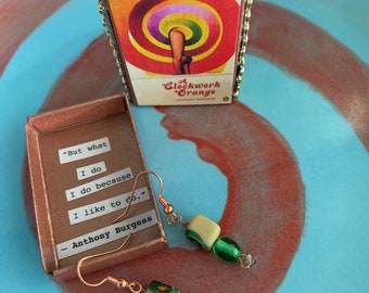 MatchBOOK Earrings - A Clockwork Orange