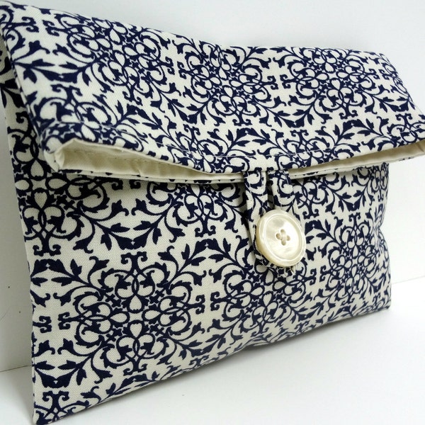 Bridesmaid Gift Navy Wedding Medium Makeup Bag - READY TO SHIP