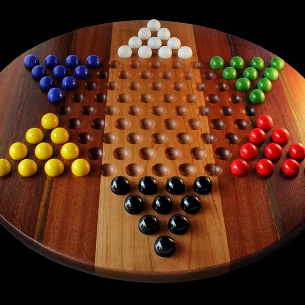 20" Chinese Checkers played with 1" marbles