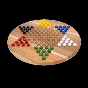 Combo board  - "Irk" + Chinese checkers in one beautiful board.