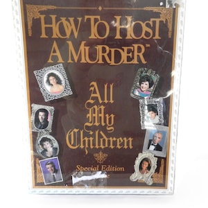 Vintage "How to Host a Murder" Board Game, All My Children Edition, 1991, Sealed