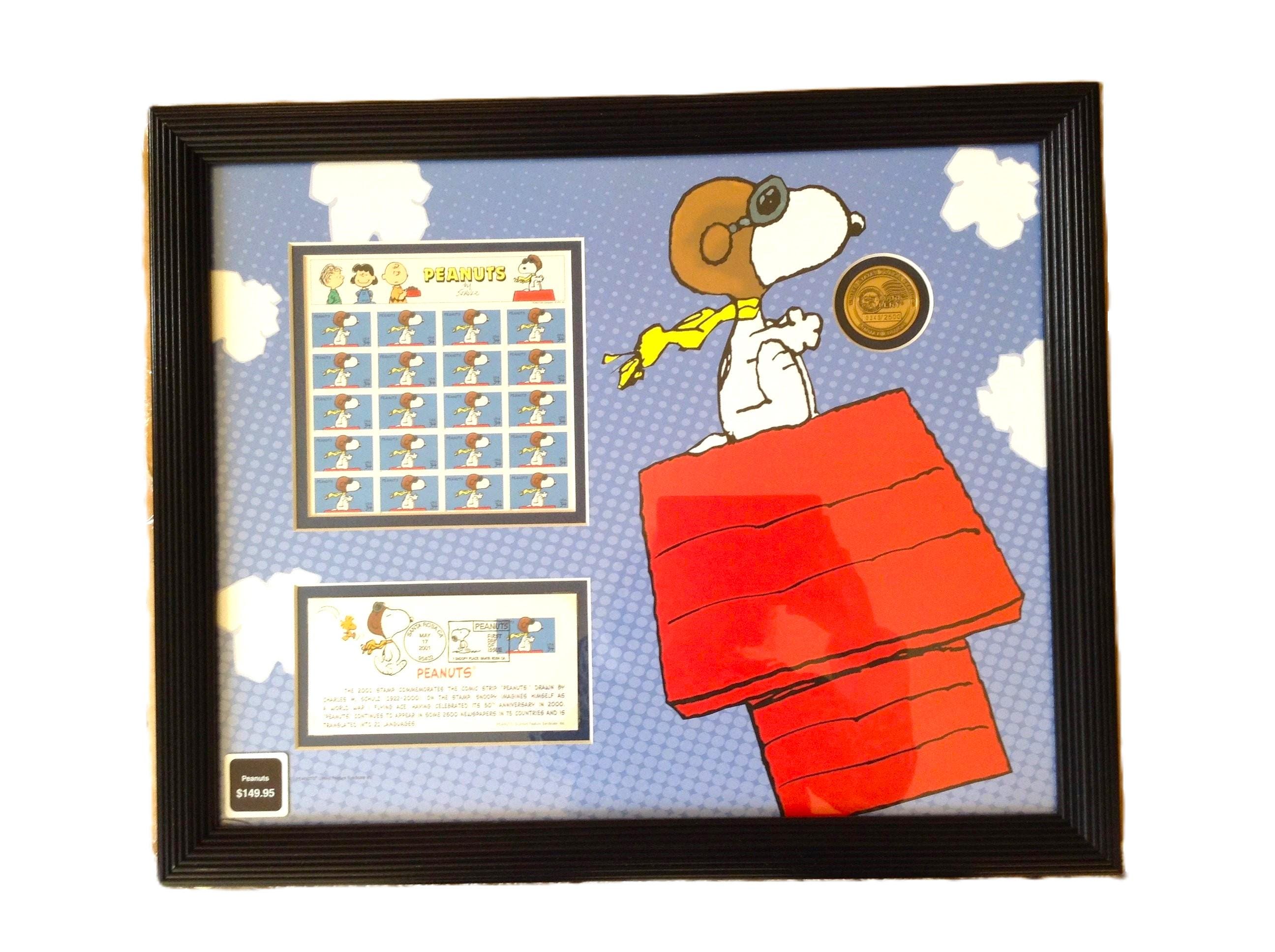 Vintage Snoopy Postage Stamp Art: Adorable Hallmark Collectible