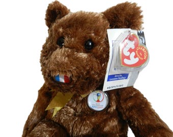 Vintage FIFA World Cup Ty Beanie Buddy 2002 France Champion Edition
