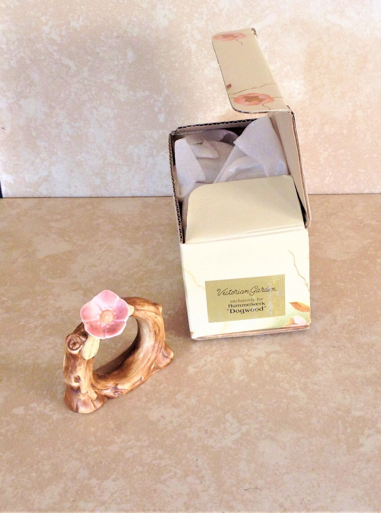 Hummelwerk Victoria Garden Napkin Rings Dogwood Napkin Rings 70s