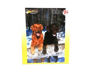 Vintage Kodacolor Max and Millie Dog Puzzle – 1000 Interlocking Pieces (2003), Sealed