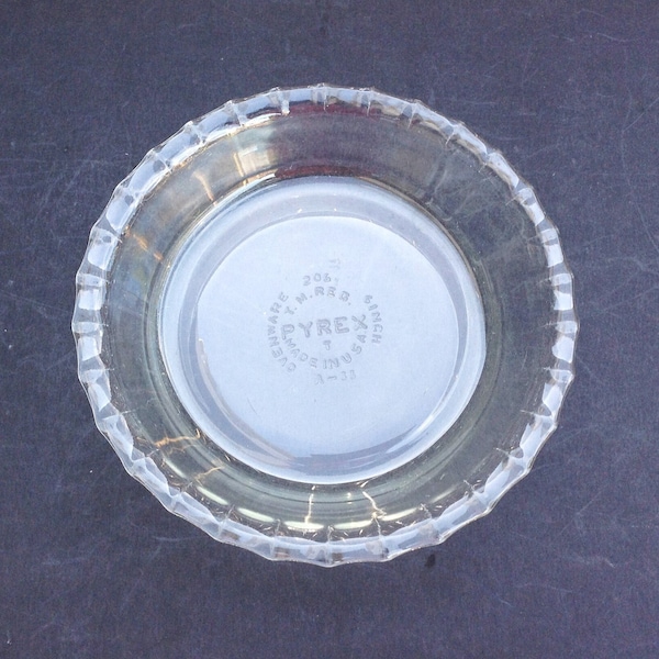 Pyrex Tart Dish-Mini Pie Plate-80s