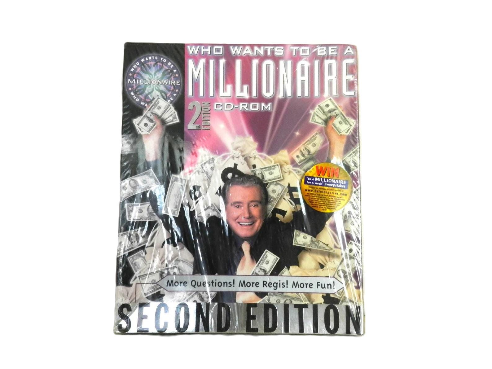 2000 CD ROM Who Wants to Be a Millionaire 2nd Edition-sealed - Etsy