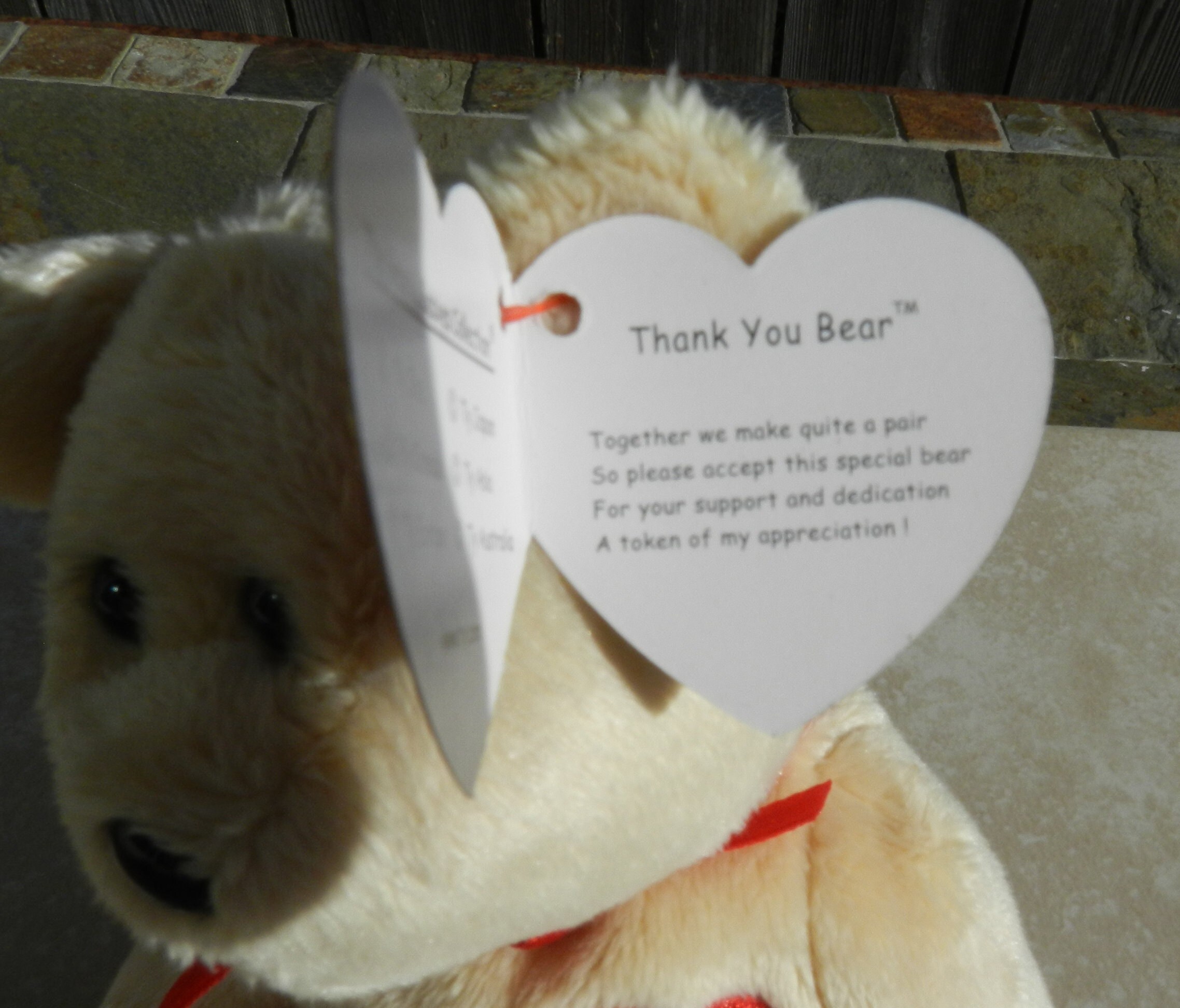Vintage Ty Thank You Beanie Baby Bear (2003) - Etsy