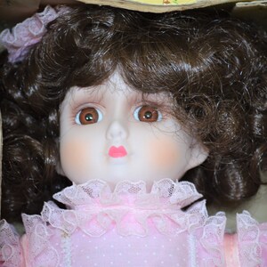 Vintage Porcelain Doll by Eve Brinns 1986 15 Inch Collectible Doll