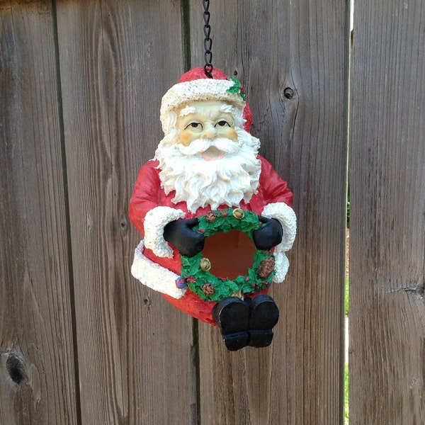 Whimsical Santa Birdhouse by Christmas Accents - Vintage 1996 Edition