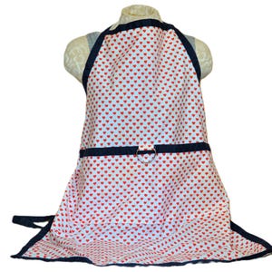 Vintage Heart Apron by Crackers 1980s