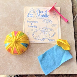 Vintage Care Bear Cloud Mobile Replacement Parts-Your Choice-1983