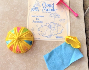 Vintage Care Bear Cloud Mobile Replacement Parts-Your Choice-1983