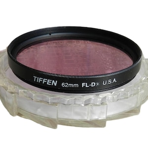 Vintage Tiffen 62mm FL-D Lens Filter 1980s