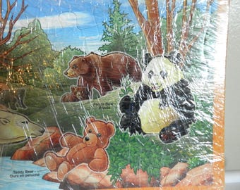 2003 Puzzle Patch Types of Bears Tray Puzzle — 25 Pieces French