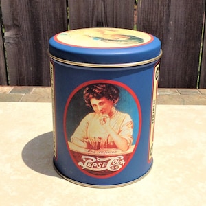ペプシ　コンテナ　ヴィンテージ Pepsi Tin Container - Etsy