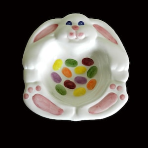 Vintage Bunny Candy Dish by Giftco 1990s