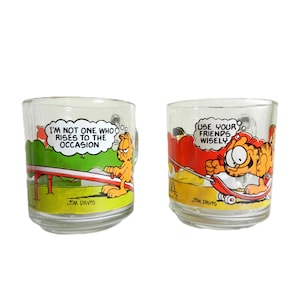 Vintage Garfield Mugs Set: McDonalds 1978 & 1980