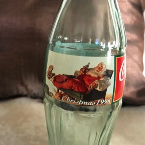 1996 Coke Bottle - Santa Taking a Nap