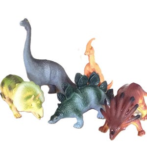Vintage Dinosaur Toys &#39;80s-&#39;90s 5-Piece Set