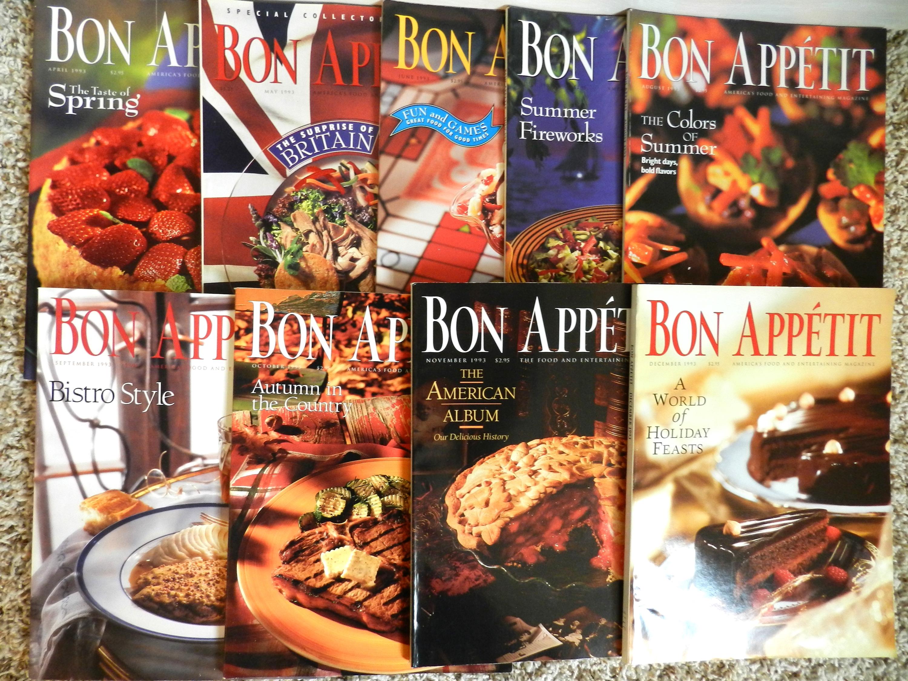 1993 Bon Appetit Magazine, Pick Your Favorite Issue - Etsy