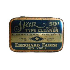 Vintage Eberhard Faber Star Type Cleaner 1950s