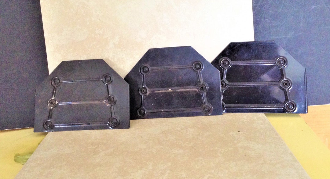 Vintage Industrial Mounting Brackets From 80s Set of 3 - Etsy