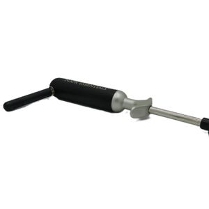 May include: A black and silver automotive dent puller tool. The tool has a black handle, a silver body, and a black suction cup at the end. The text "NAPA ESSENTIALS" is printed on the black handle.