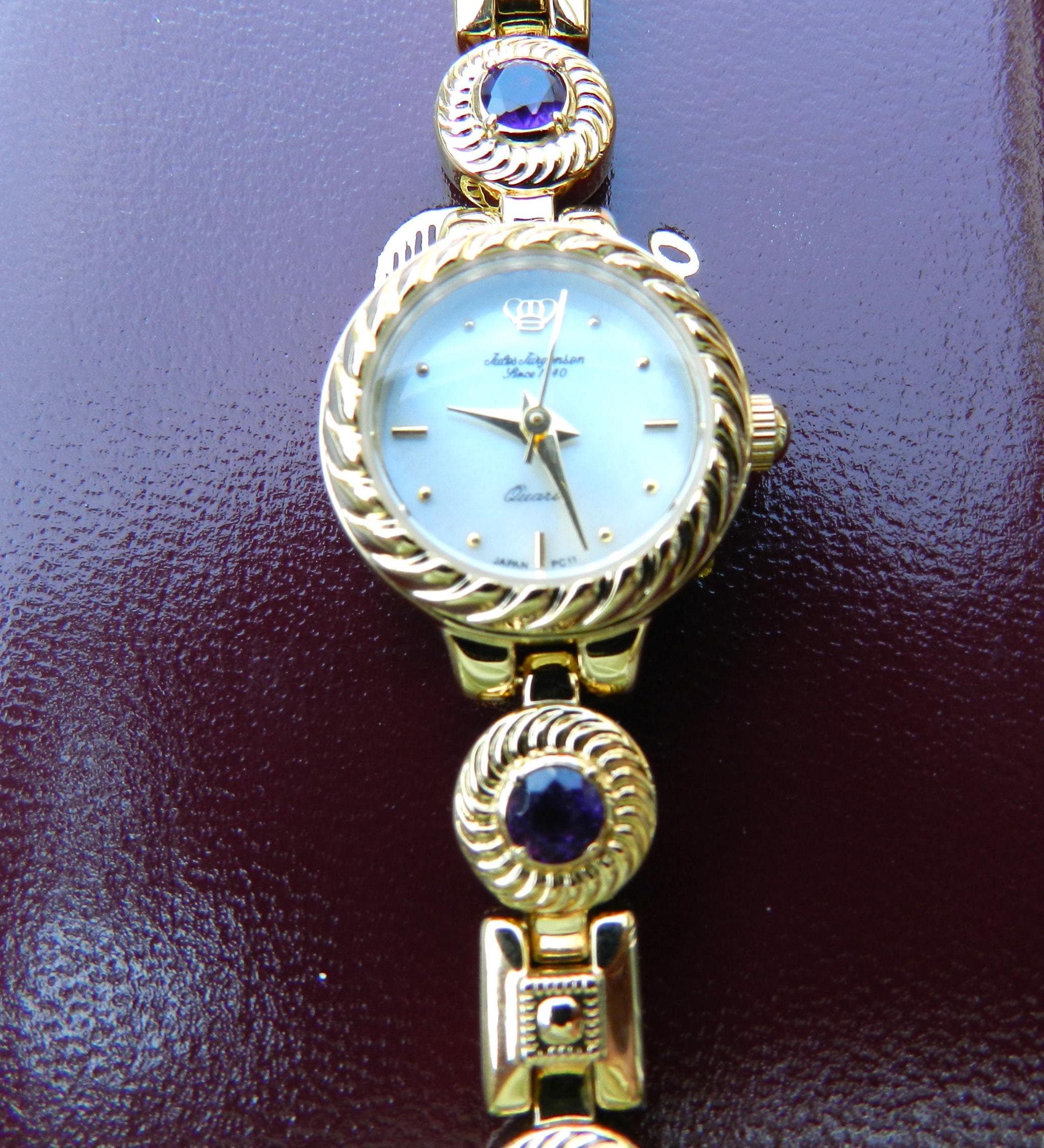 Blue Topaz Jules Ferguson Watch Vintage Jules Jurgensen Gemstone