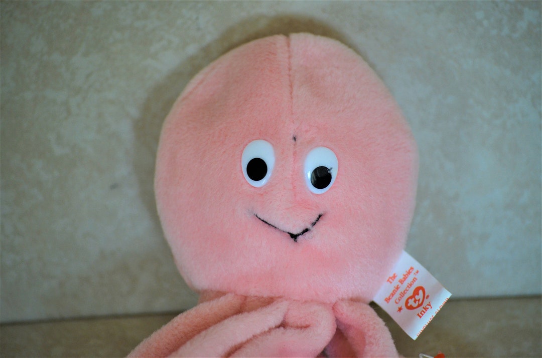 Vintage TY Beanie Babies Inky 1997 Octopus Plush Toy - Etsy