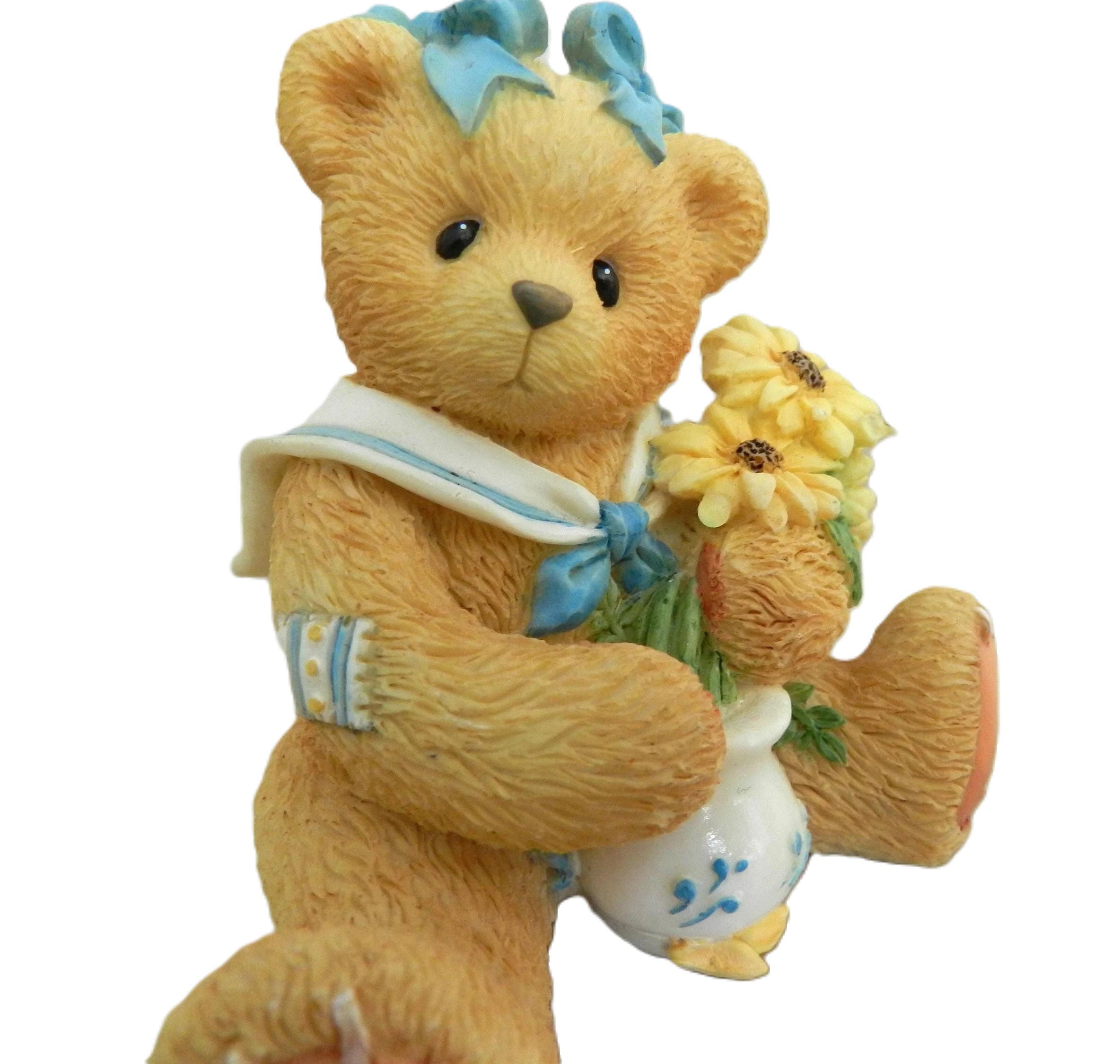 Vintage Cherished Teddies Brown‑eyed Susan Figurine (1996) — Love