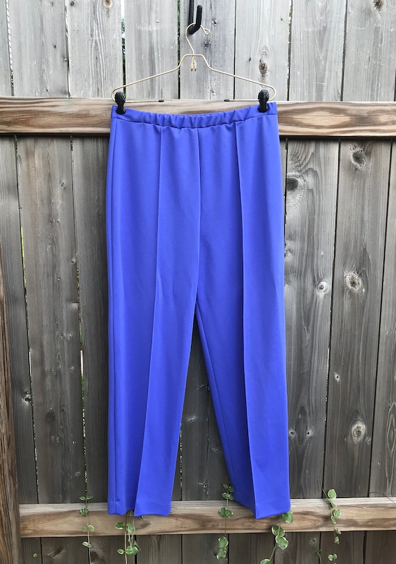 Vintage Blue Vera Neumann Pants - 1980s Fashion St