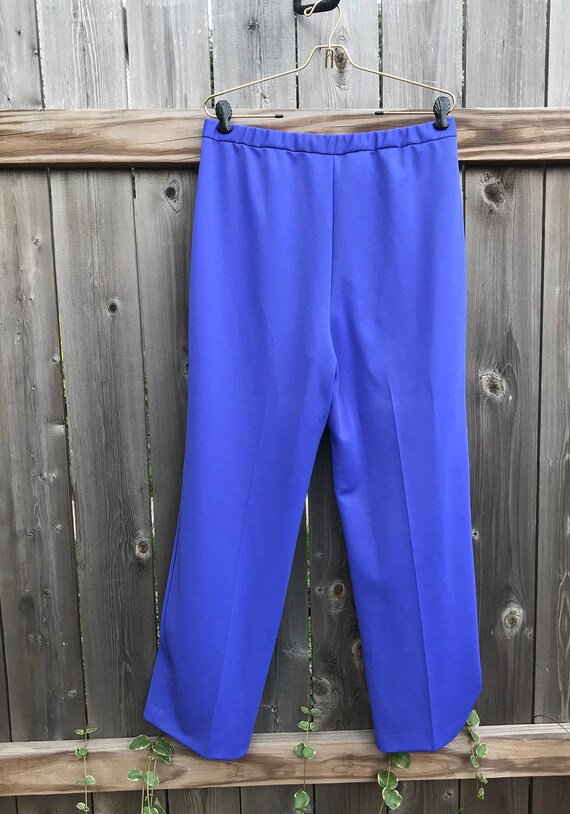 Vintage Blue Vera Neumann Pants - 1980s Fashion S… - image 5