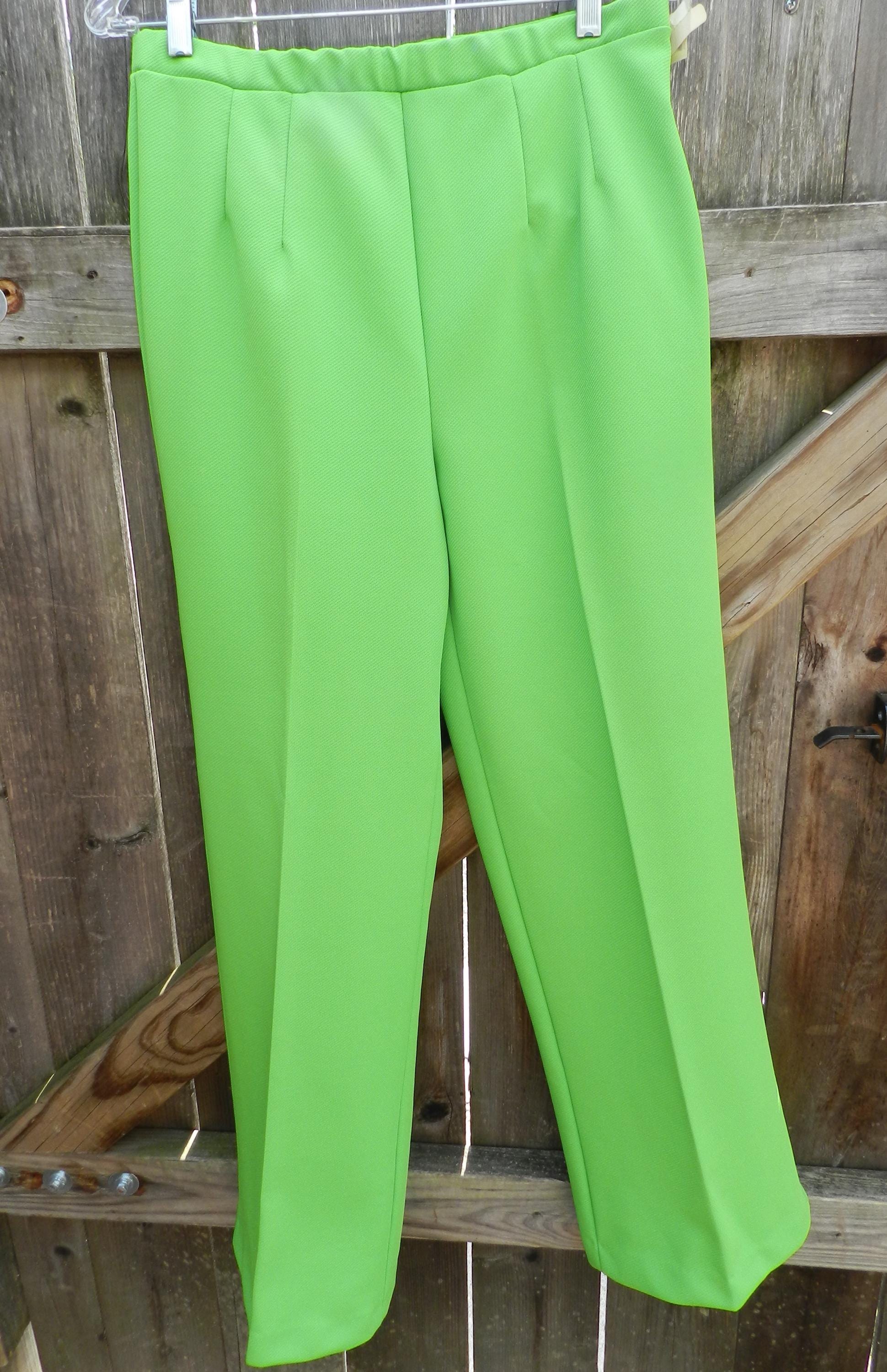 slim fit dress slacks Helena Lime Trouser Pants Small / Kiwi Green