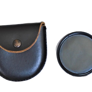 Vintage Coastar 55mm Polarizer Lens Filter 1980s Camera Accessory with Protective Case