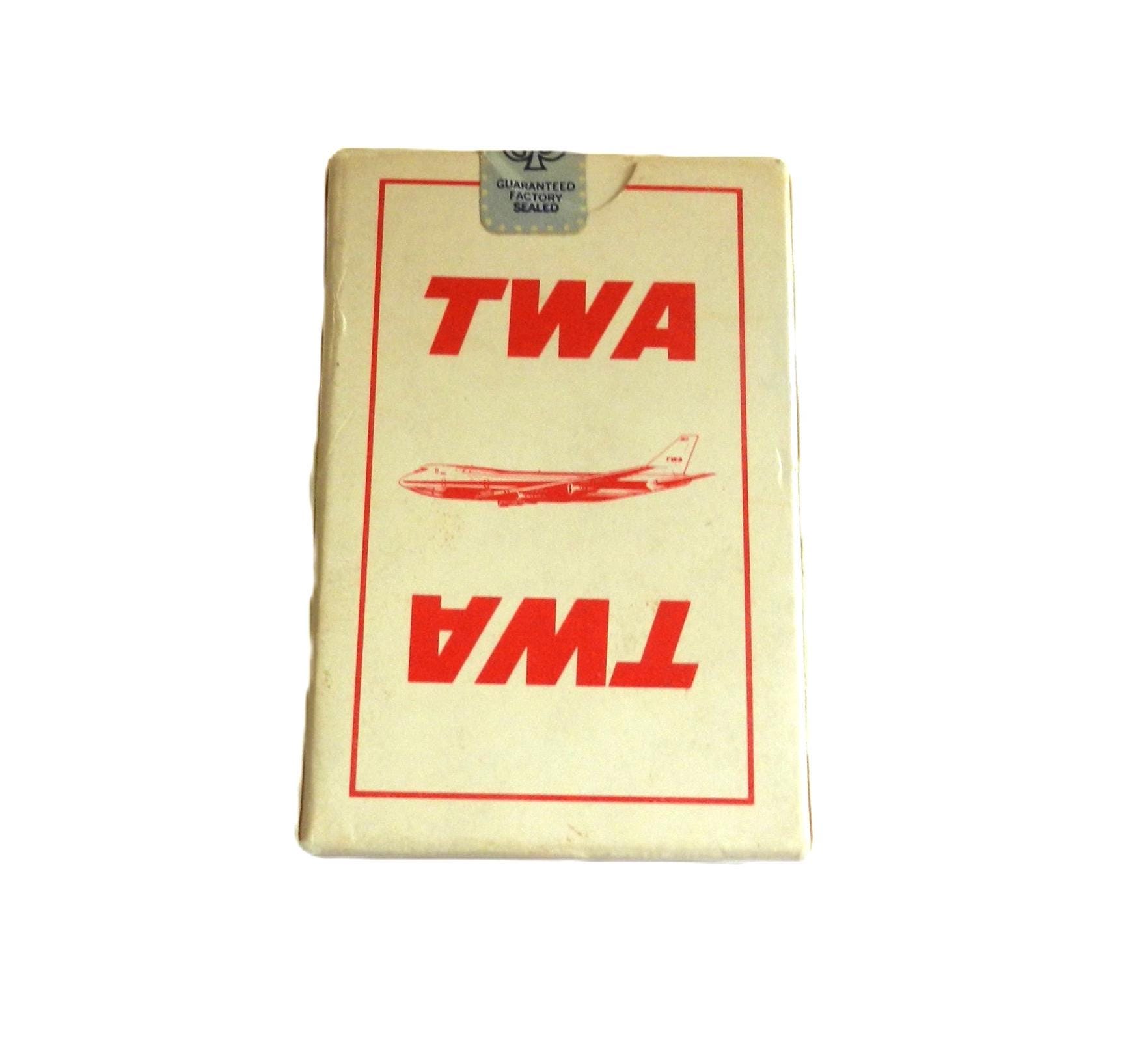 Jeu De Cartes Publicitaires Vintage TWA Airlines - Aviation