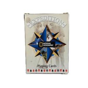 Vintage Playing Cards Expedition by Carta Mundi for National Geographic 2004 Sealed