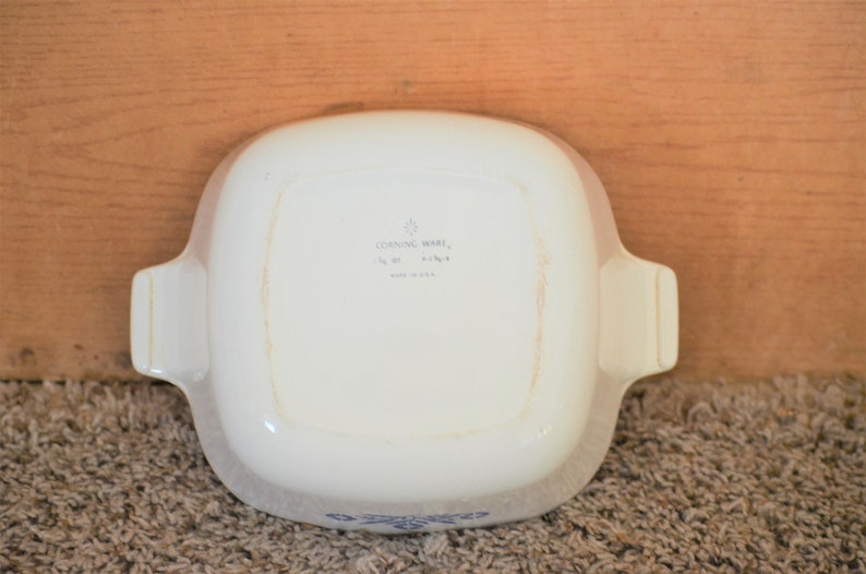 Corning Casserole Dish Cornflower Blue Set of 4 No Lids 1957-1988