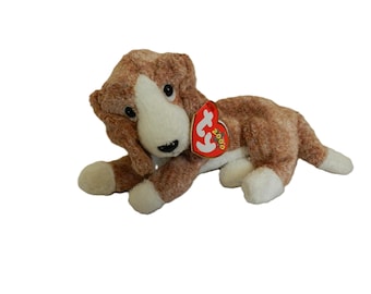 Vintage Ty Beanie Baby Sniffer Basset Hound Dog Plush- 2001