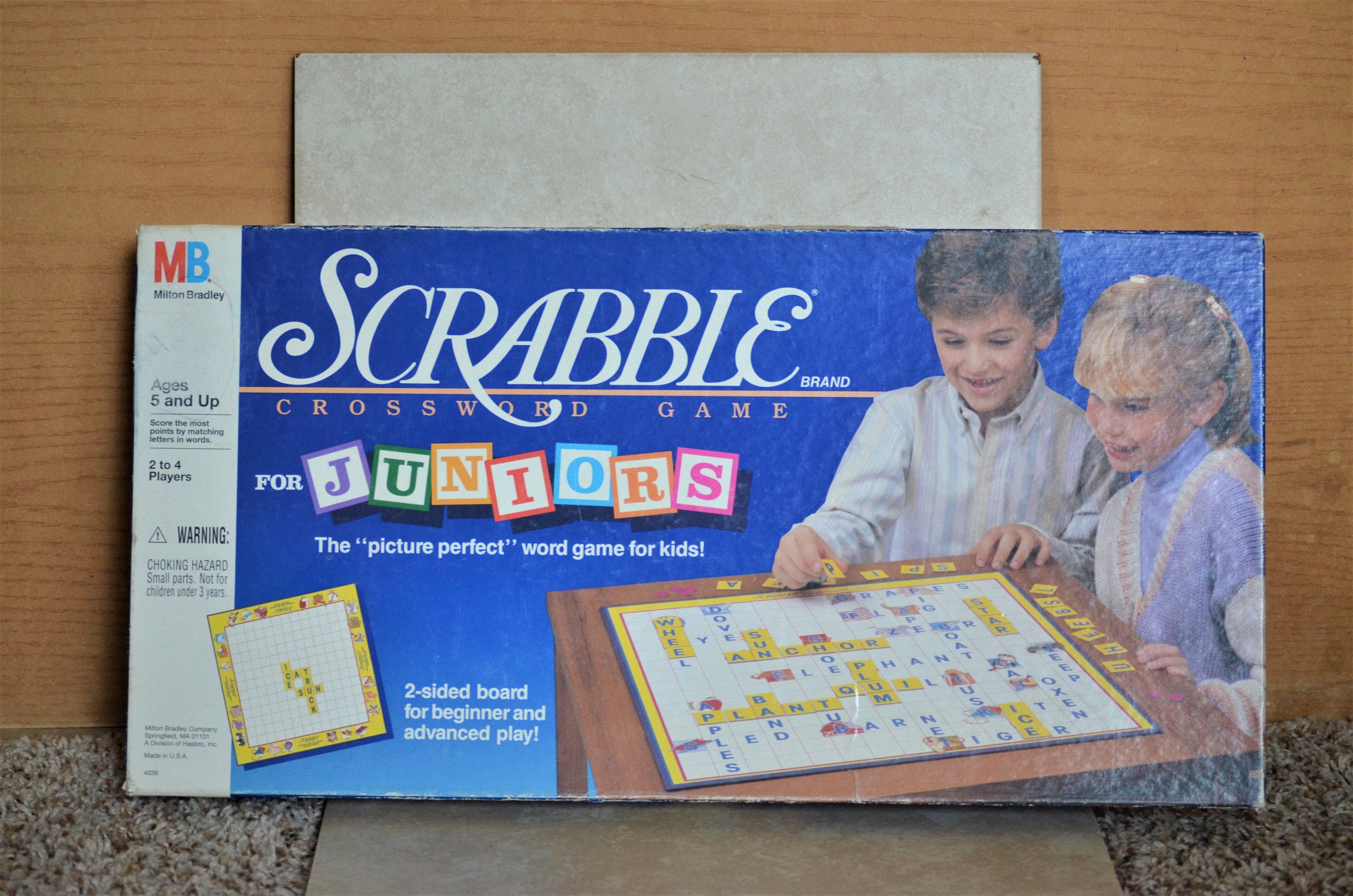 Vintage Children's Scrabble Junior Game.by Milton Bradley. 1990's..please  Read Description Carefully ..NOT Complete -  Norway