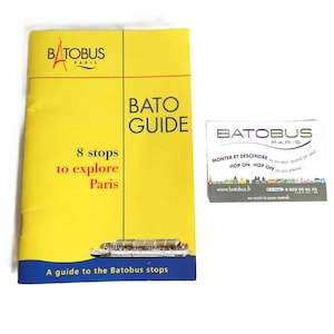 Vintage Bato Guide Paris France 2001