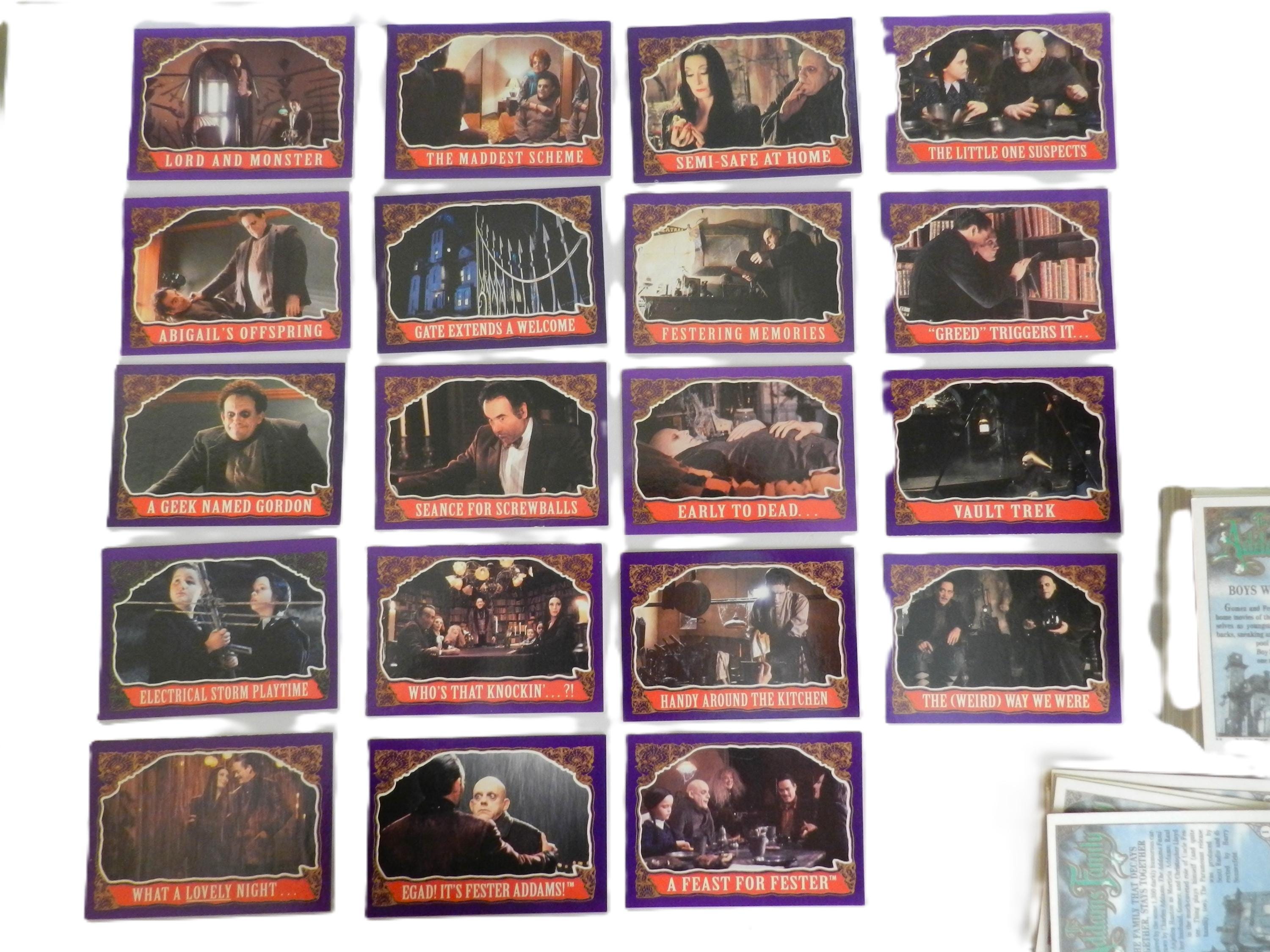 1991 the Addams Family Trading Cards a Topps Movie Card Series