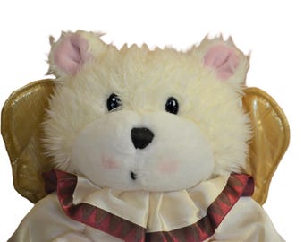Vintage Angel Bear Plush by Gibson 1997
