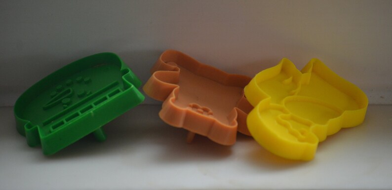 Angel and Bear Imprint Cutters 70s80s Hallmark Christmas Cookie Cutters Snowman