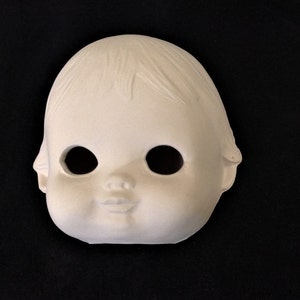 Vintage Small Bisque Doll Head 1990s