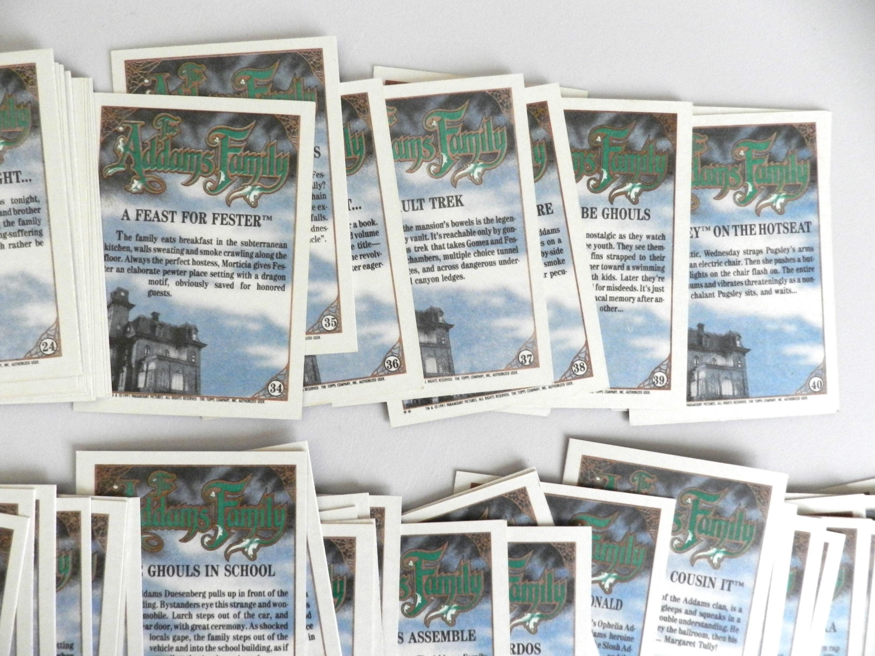 Vintage the Addams Family Trading Cards a Topps Movie Card Series